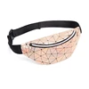Plaid Zipper Waterproof Holographic Waist Bag Belt Bag Fanny Pack for Festival Women