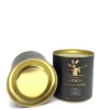 125g Size Paper Material Roasted Coffee Round Tin Box with Easy Open Plug Lid