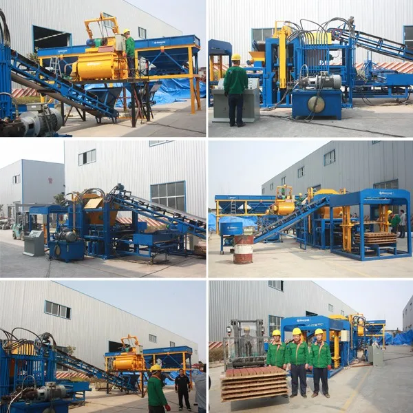 Building Brick Block Machine Qt1015 Fully Automatic Brick Making