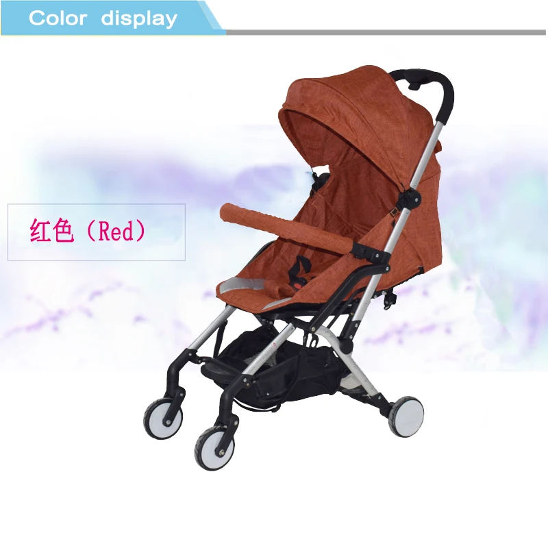 Linen Fabric Material Baby Stroller,With Shopping Basket And Full