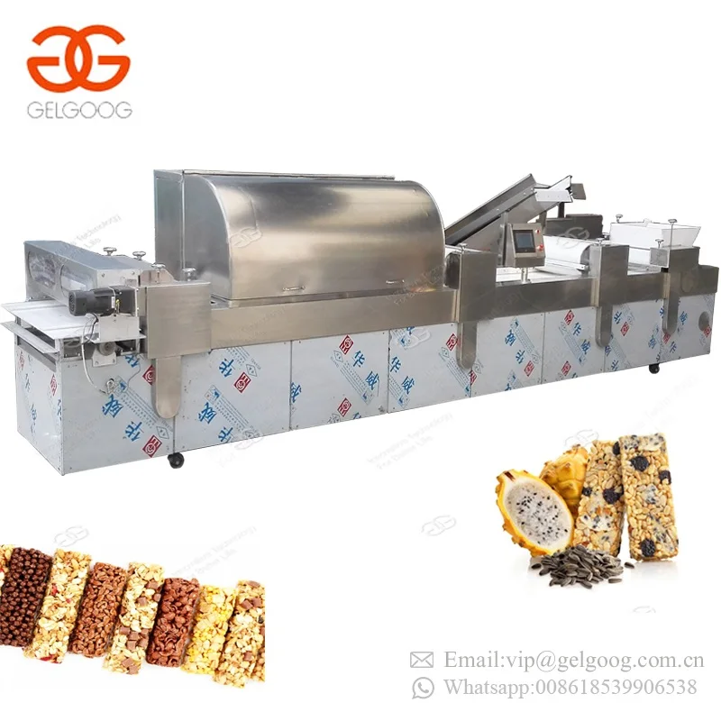 Factory Price Praline Candy Cereal Puffing Peanut Brittle Bar Making
