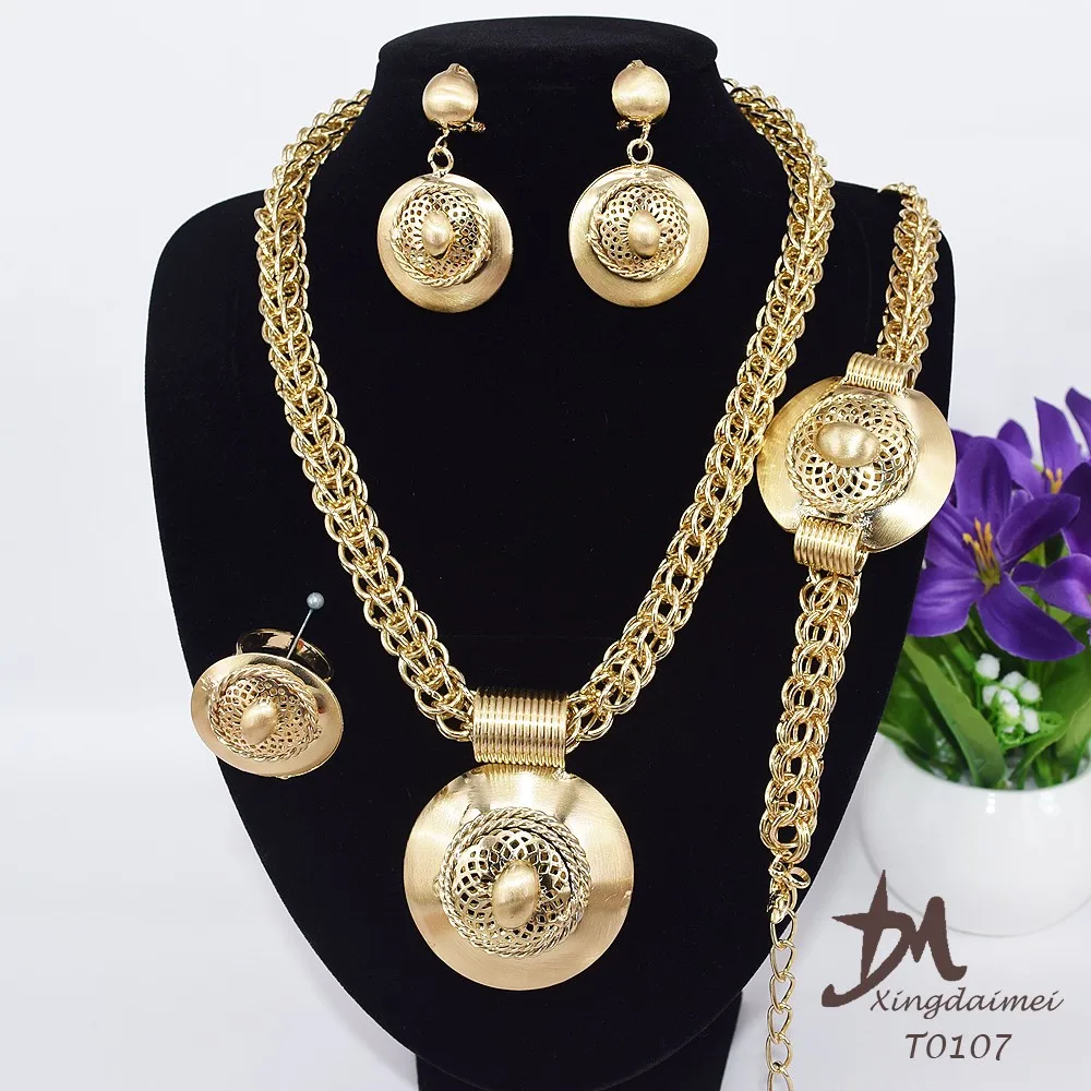 Wholesale African Set Jewelry Fashion,18k Gold Plating