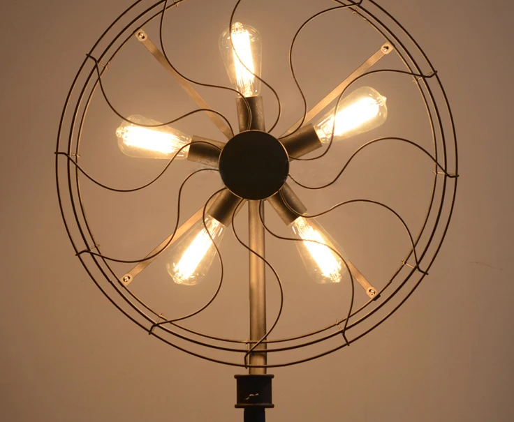 edison fan floor lamp