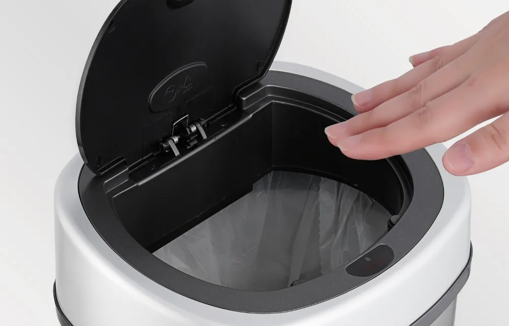 ninestars 优质不锈钢感应强力智能自动传感器垃圾桶