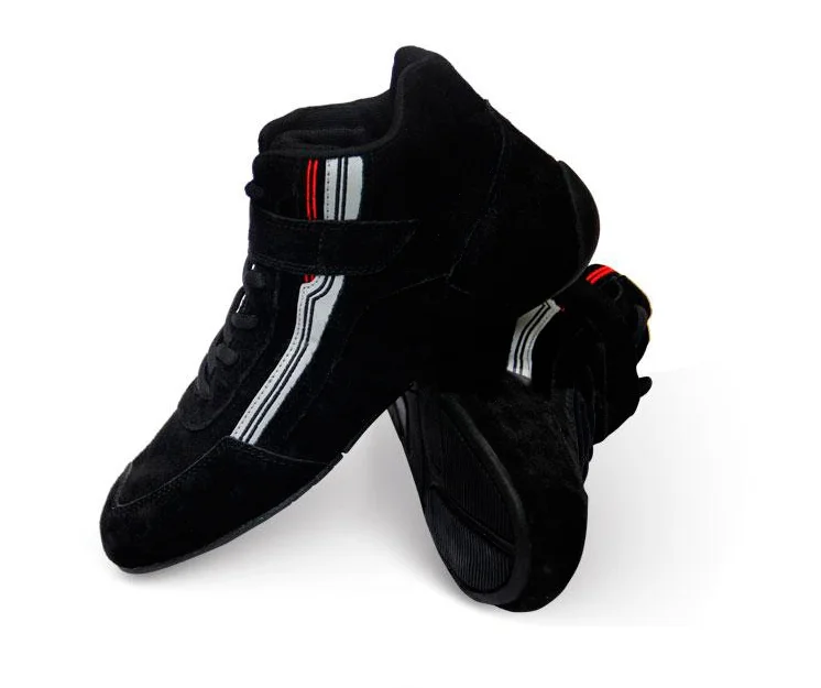 First Class Leather Car Race Shoes/racing Boots Buy Genuine Leather