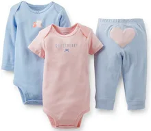 Original Carters Baby Boys Girls Clothings Sets Carters Baby Models Bodysuits Pants 3pcs Set There are
