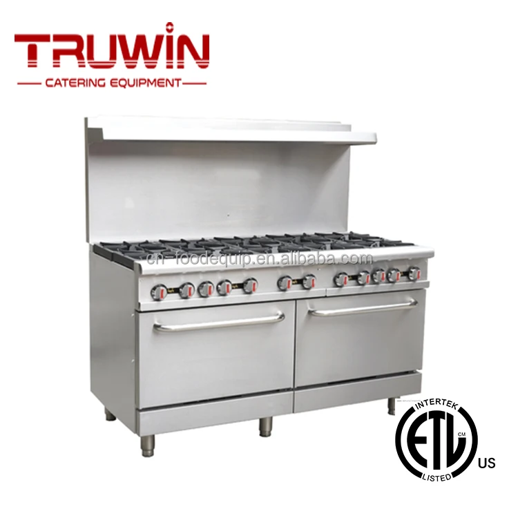 Rgr60 10 Burners Industrial Gas Cooker With Oven Rgr60 10 Burners Industrial Gas Cooker With Oven
