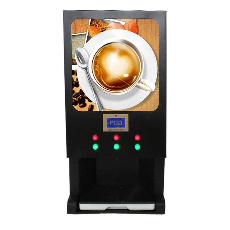 Semi-auto Instant Coffee Machine 3 Hot And 3 Cold Coffee Vending Machine manufacture