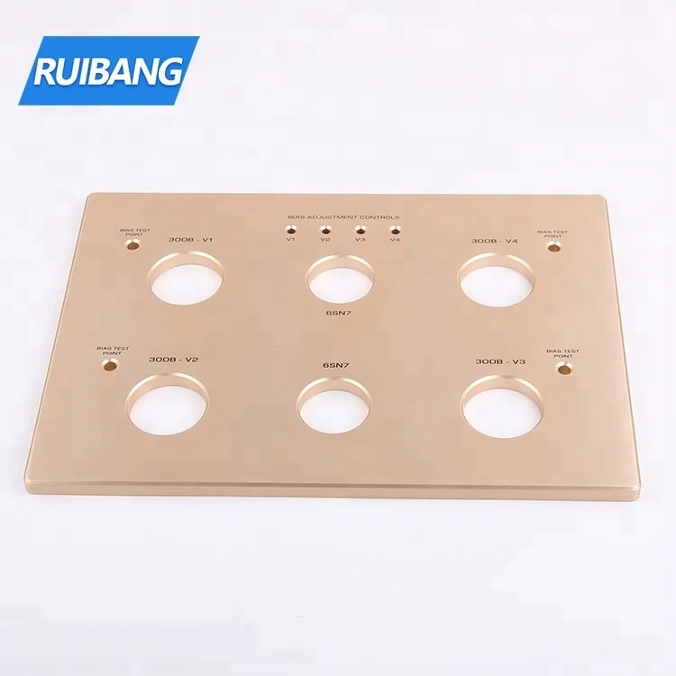 aluminum front panel