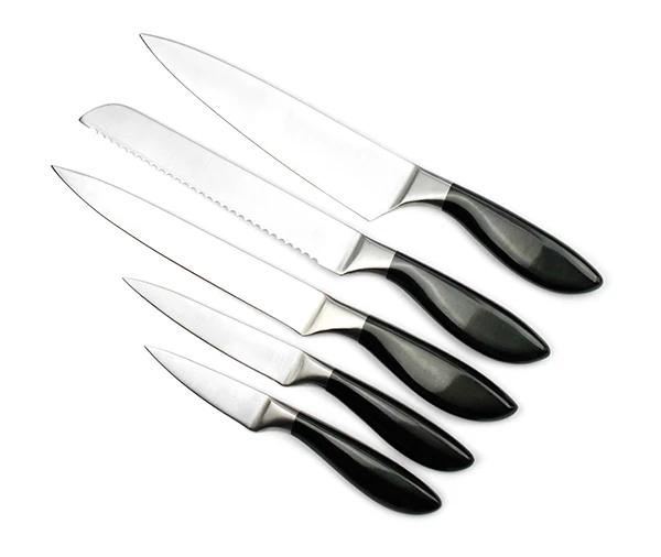 TPR +PP handle 5 pcs kitchen knife set