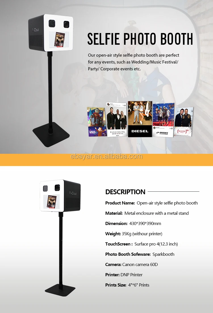 Portable 12.2inch Ipad Photo Booth For Every Party Event Take Fun