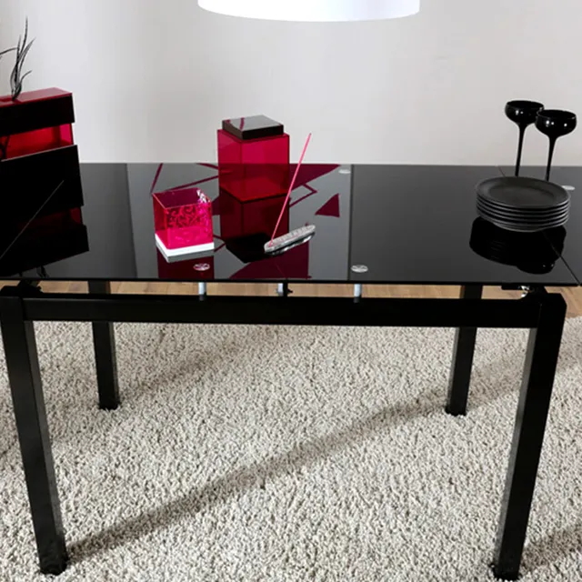 2017 new metal frame/leg tempered glass coffee table