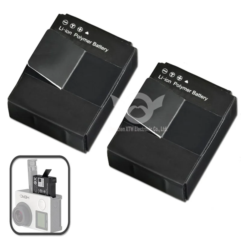 Action Camera Battery For Gopro Hero 3+/3 Gp174,1600mah Buy Battery,Gopros Battery,Battery For