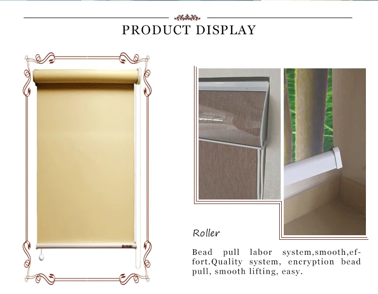 Custom Printed Roller Blinds Dis Mildew Cordless Format With 28mm Components