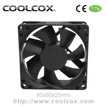 Coolcox 80x80x25mm Pc Chassis Fan,Pc Case Cooling Fan,Sleeve/ball