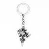 Final Fantasy 7 Cloud Advent Children Plain Keychain Keyring Metal