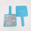 Hot Sale Plastic Square Shape Hand Held Makeup/Cosmetic Mirror