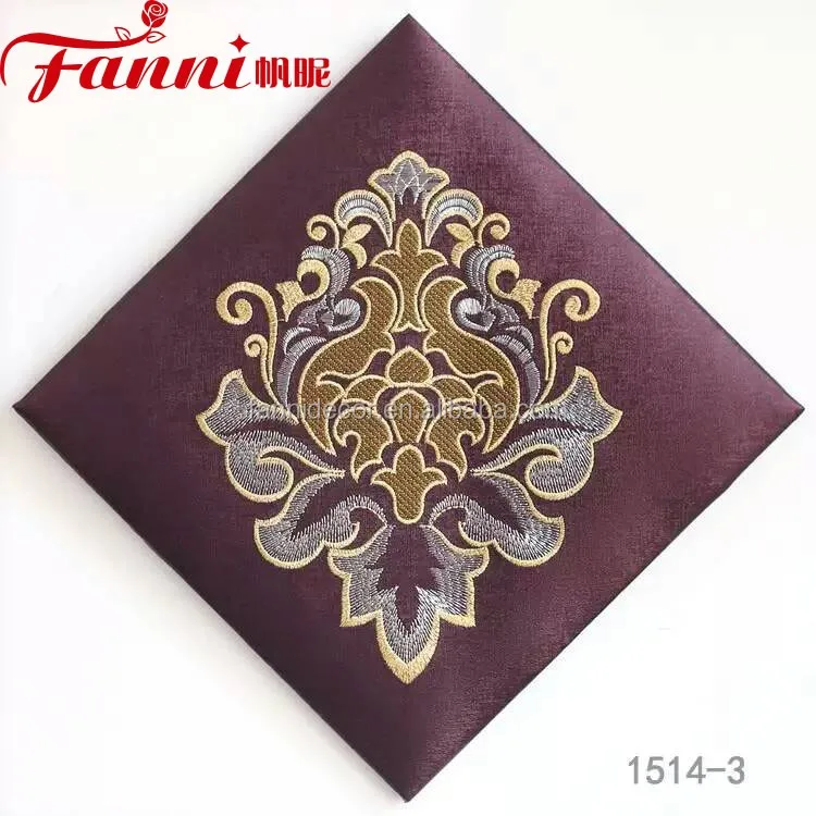 Custom Pattern Embroidered Upholstery Stock Lot Cheap PVC Leather Fabric Gray For Cushion