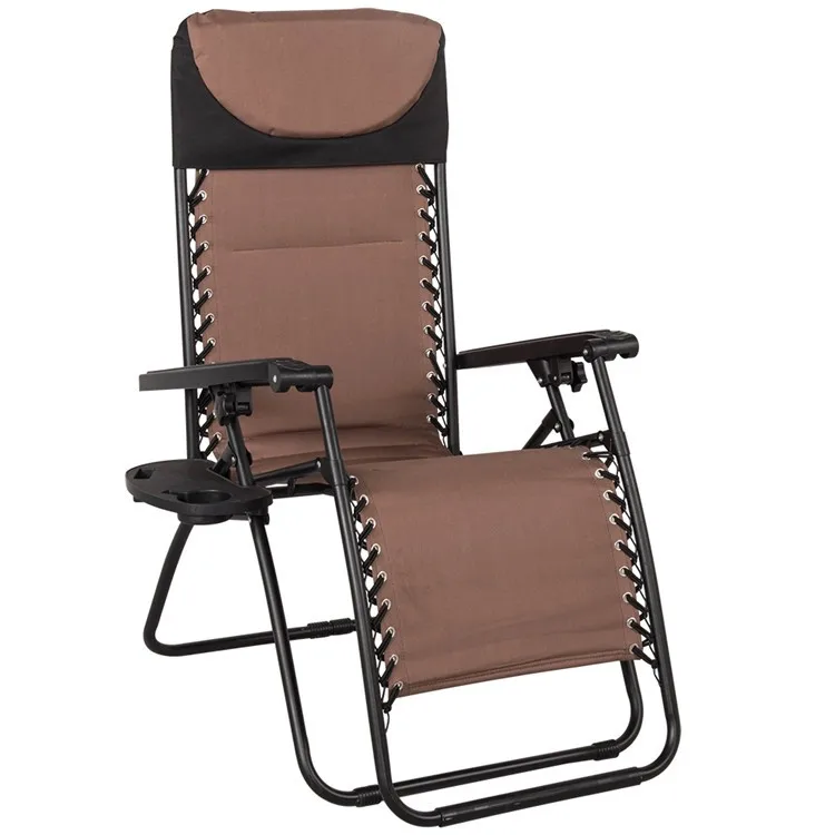 Padded Zero Gravity Folding Deck Chairs With Head Pillow And Zero Gravity Folding Deck Chairs