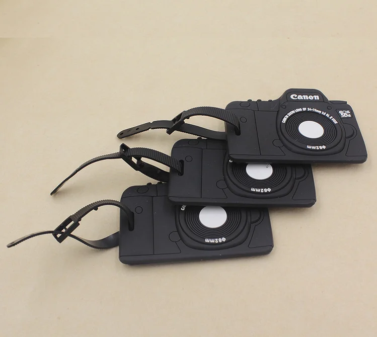 Best Sale Black Custom Design Wholesale Bulk Camera Rubber Pvc Luggage Tag - Buy Wholesale ...