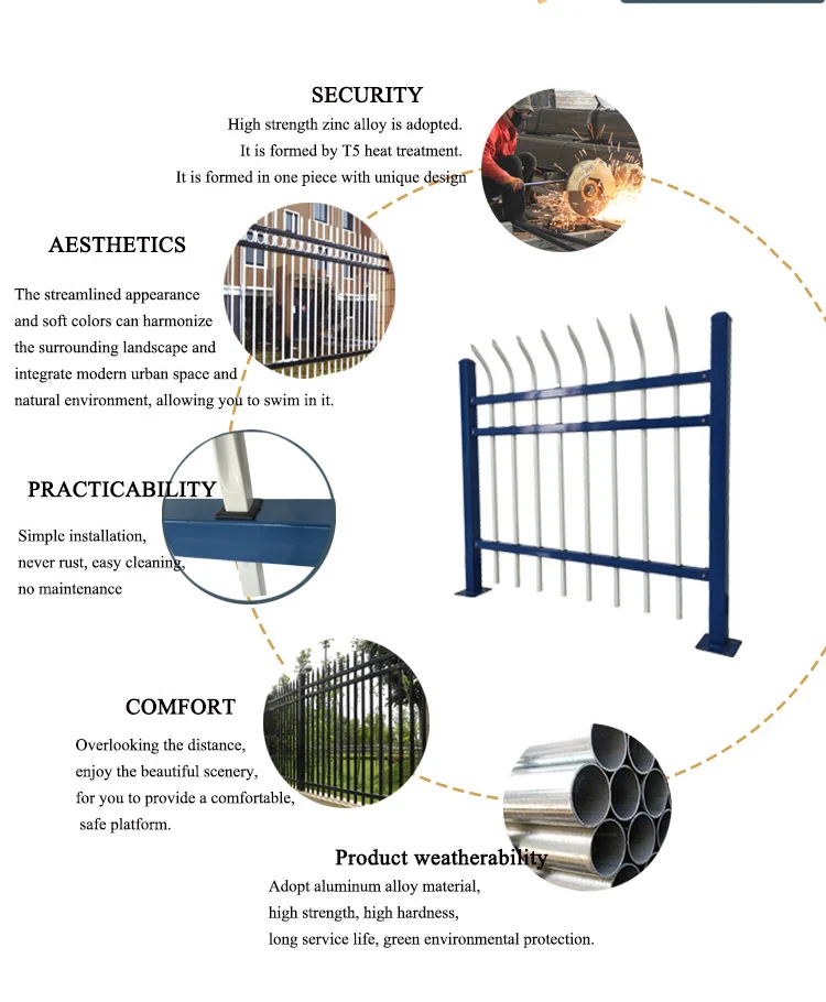 Wrought Iron Fence Specifications T Bar Fence Post Farm Metal Fence