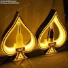 Rechargeable Spade VIP Bottle Presenter Tray Service Ace of Spade Champagne Glorifier Caddie Carrier Display