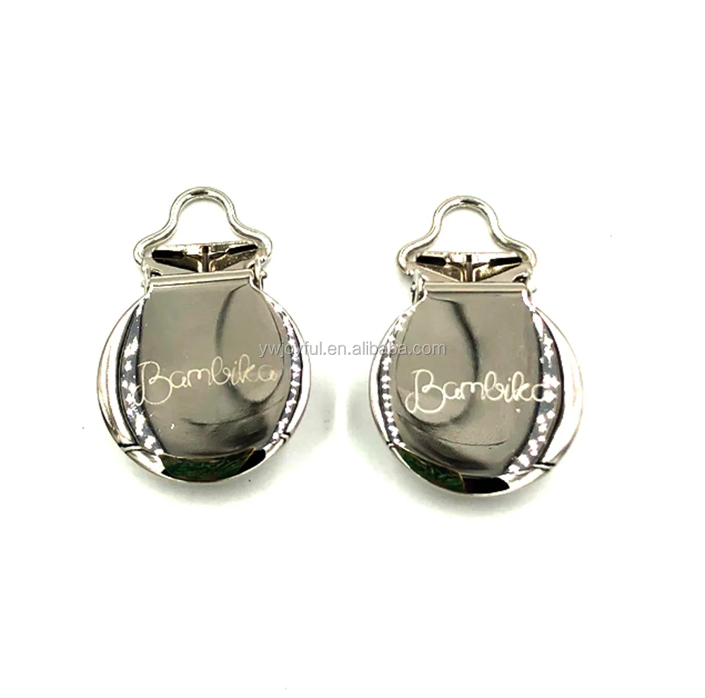 stainless steel pacifier clip