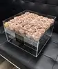 Custom made high quality acrylic display box transparent rose box, rose boxes made in China
