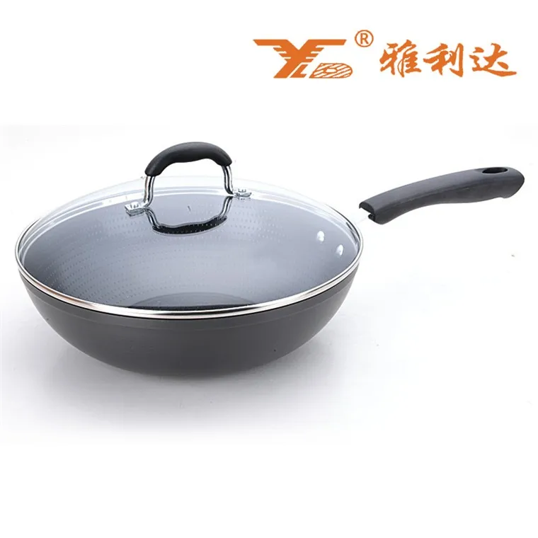 Factoy Wholesale Cast Iron Cookware Nonstick Clear Glass Frying Pan