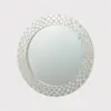 Spell design Crushed Glass Chips Mosaic Oval Wall Mirror