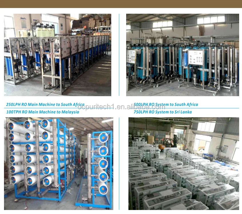 Low cost and hight quality 750LPH RO magnetic water treatment device plant