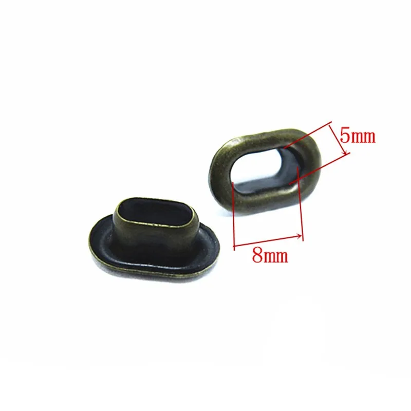 8x5mm Antique Brass Fashion Metal Shoe Eyelet And Grommets For Shoes