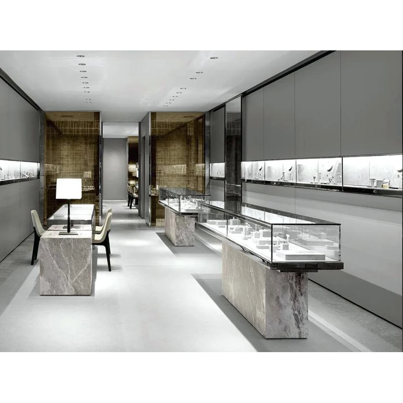 New design wooden factory direct supply custom jewelry showcase