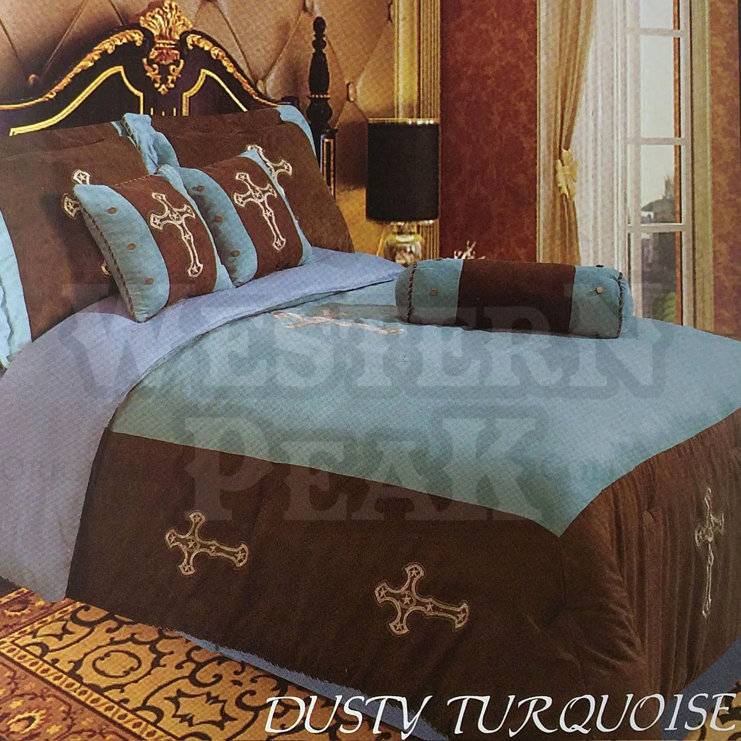 Buy Western Peak 7 Pieces Turquoise Embroidery Texas Western