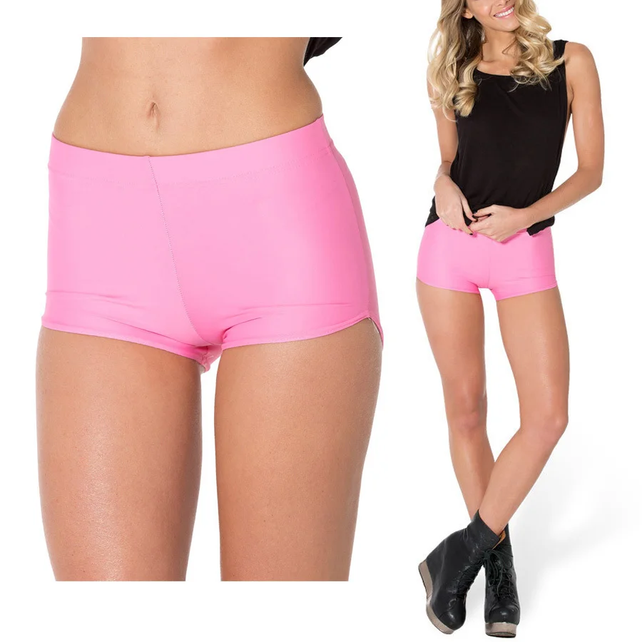 plus size pink biker shorts