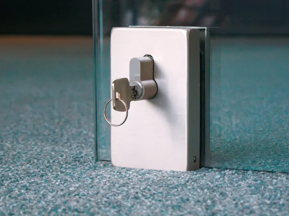 Jl-28 Manufacturer Of Glass Door Lock 304ss Square Bottom Lock Patch