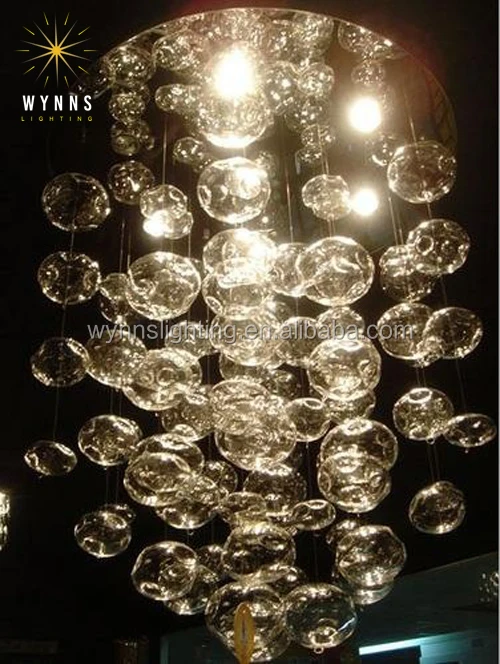 hanging glass bubble chandelier