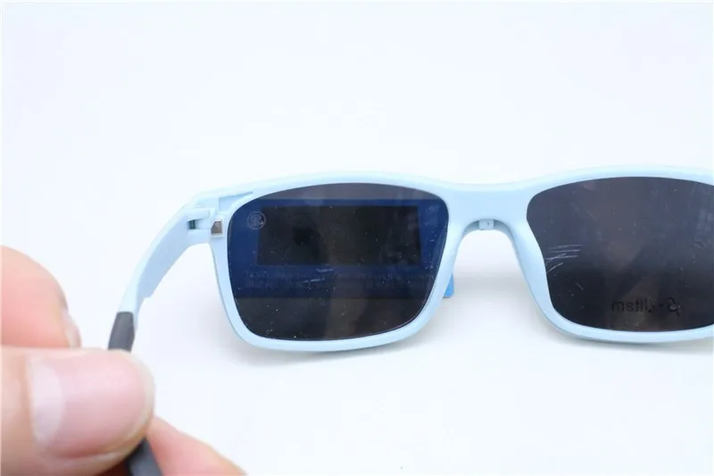 Tr90 Opitcal Glasses Square Frame With Clipon Polarized