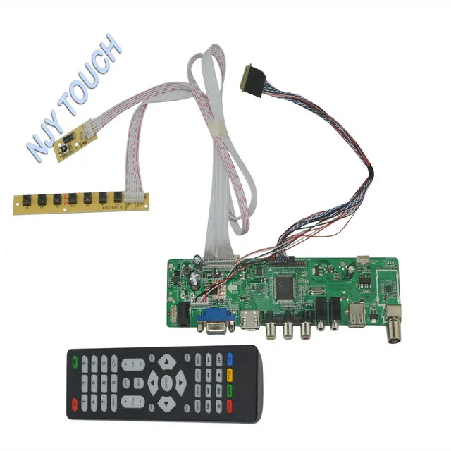 HDMI+DVI+VGA LED LCD Controller Board Monitor kit for 1366X768 CLAA156WA11A