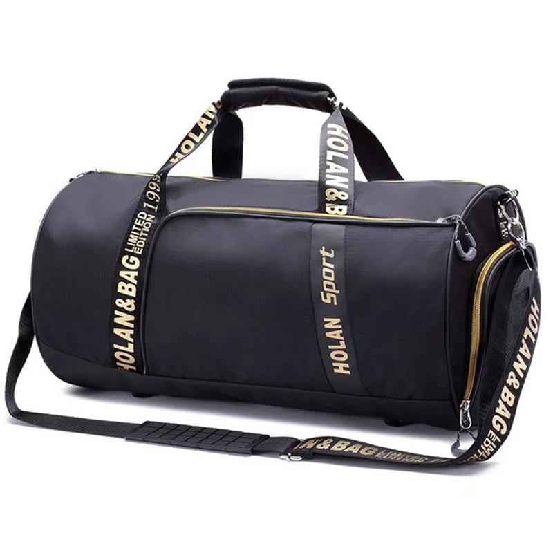Custom 600d Polyester Sports Gym Duffel Bag With Shoe Compartment Buy