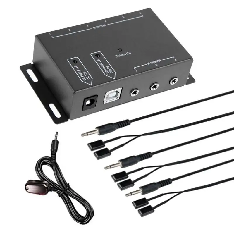 Free Ship Ir Remote Control Extender 6 Emitters 1 Receiver System Kit
