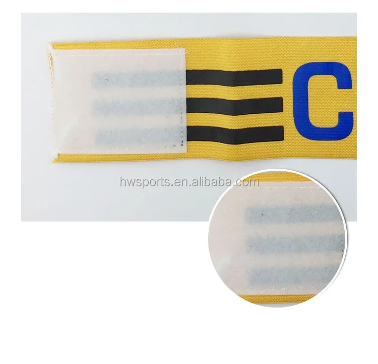 Brassard De Capitaine Personnalisable – Logo, Texte, Velcro Antidérapant Pour Foot (Enfant/Adulte)