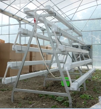 A Frame Pvc Pipe Hydroponic System Vertical Grow Systems 