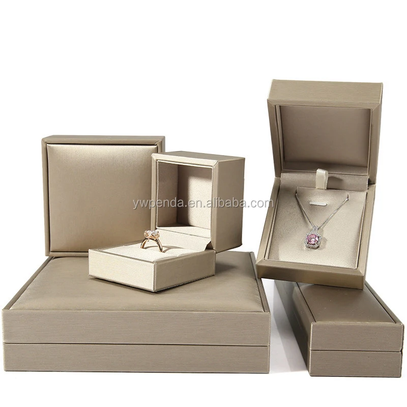 Pu Leather Jewelry Display Storage Box Pendant Necklace Jewelry Box ...