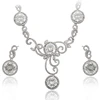 set-144 xuping indisches white gold silber color schmuck set, artificial fashion indian women silver color jewelry, jewelry wom