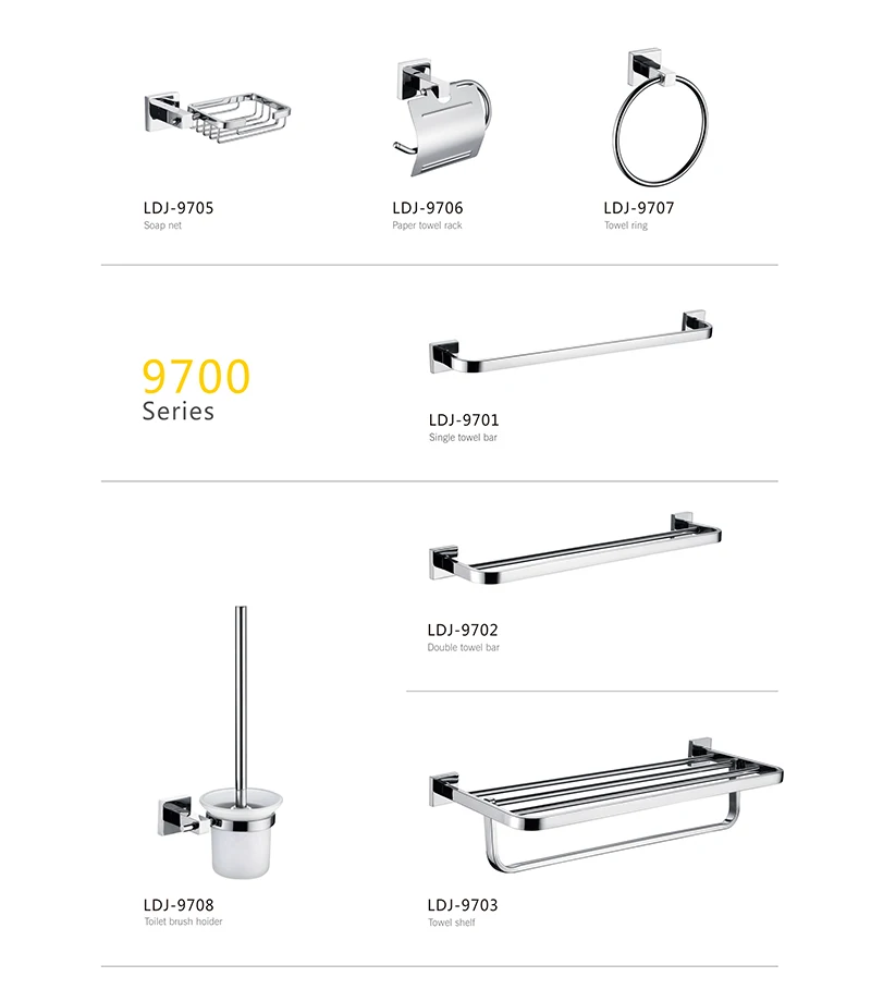 Stainless Steel Bath Accessories Set Hotel Home Bathroom Hardware Buy