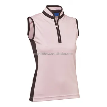 ladies sleeveless golf polos