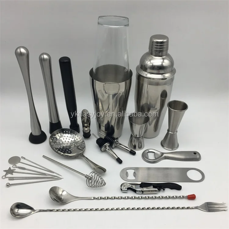 24oz Stainless Steel Cocktail Boston Shaker/jigger/strainer/pourer