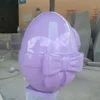 2019 new design Easter decoration sculpture fiberglass outdoor egg rabbit statue