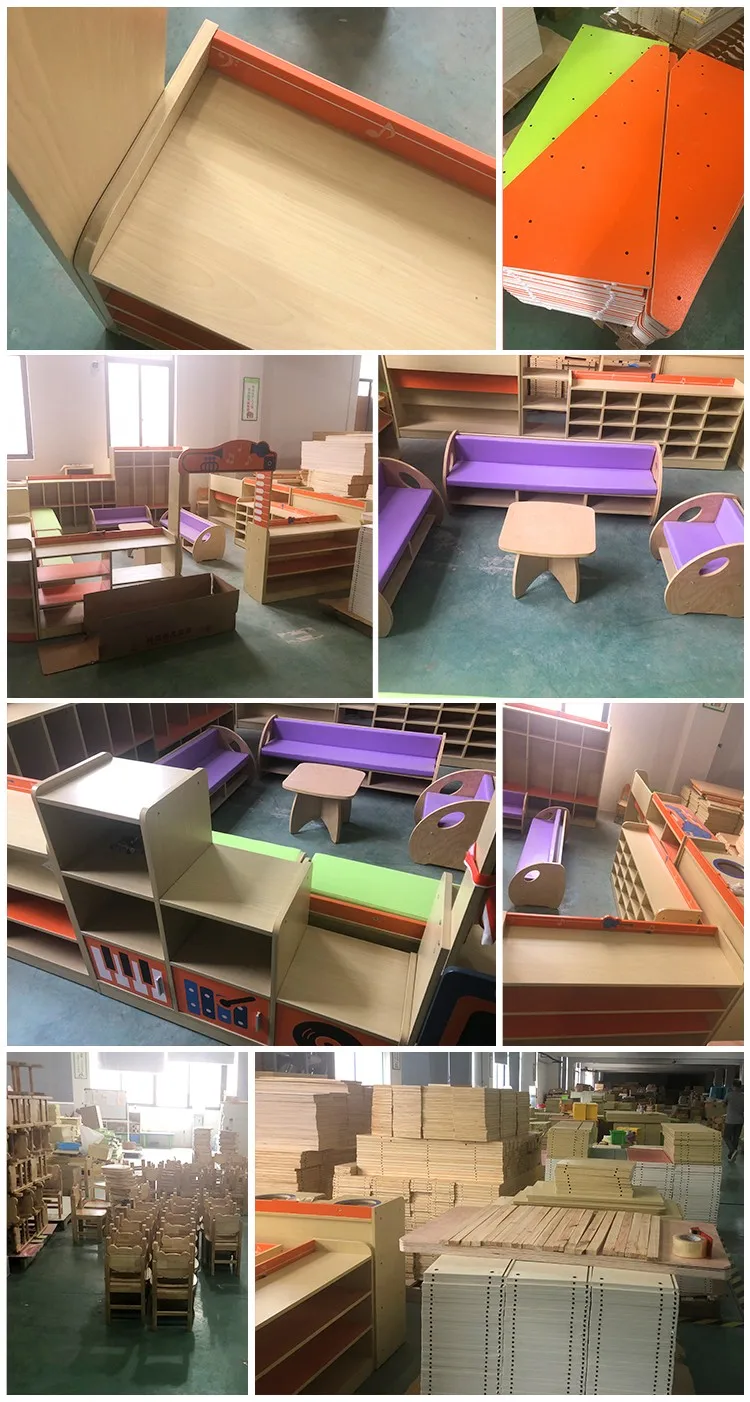 High Quality Nursery Indoor Daycare Classroom Kids Wooden Furnitures